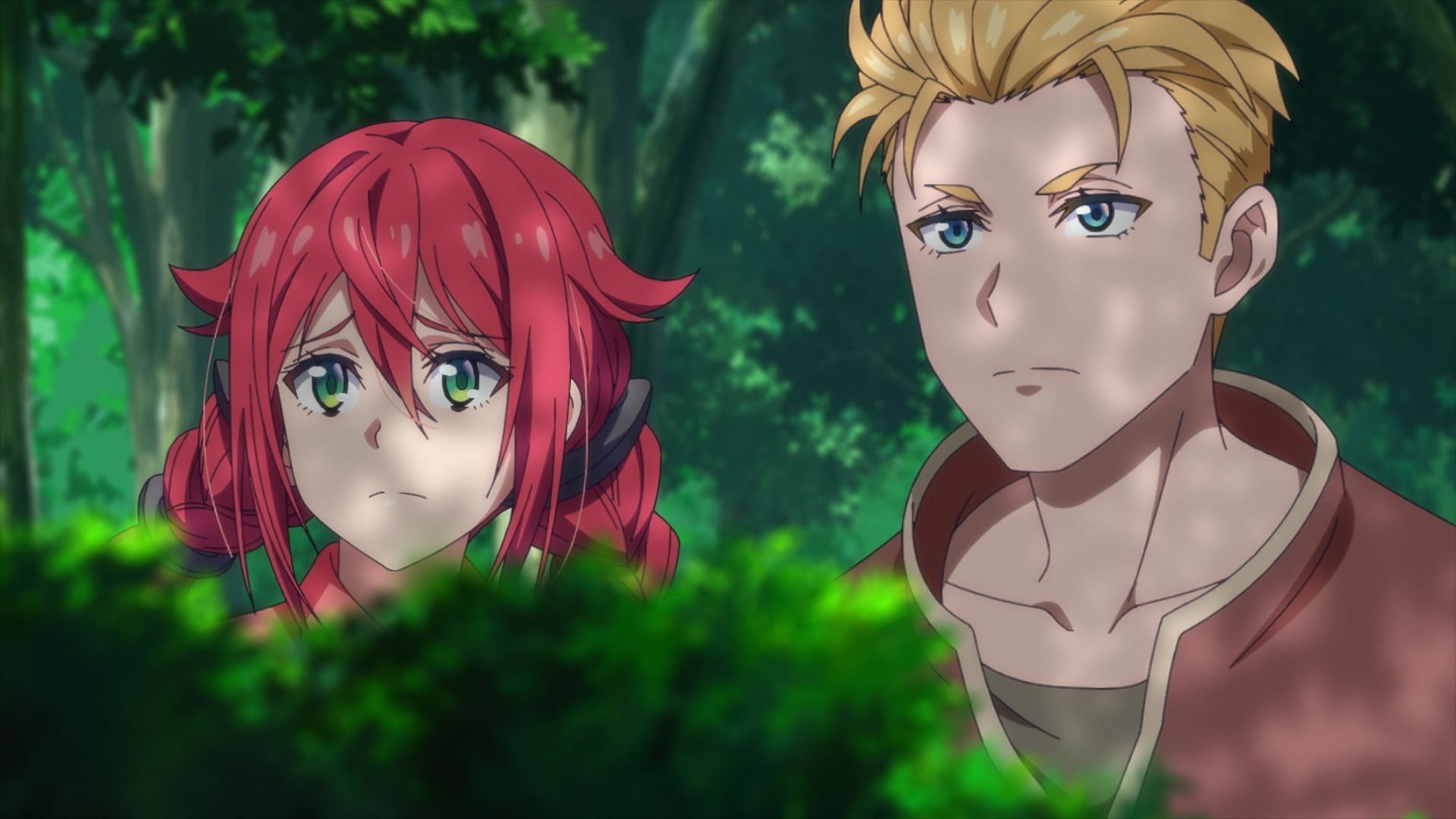 Liese and Theron as seen in New Saga episode 2 (Image via Sotsu, Studio Clutch)
